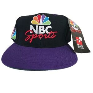 NWT Vtg 90s NBC Sports Snapback Hat Sports Specialties Peacock Logo DEADSTOCK
